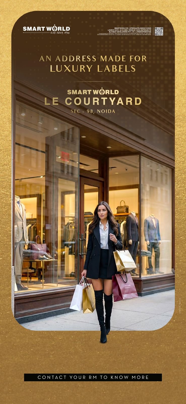 Smart World Le Courtyard, Commercial Retail Space, South Delhi.
